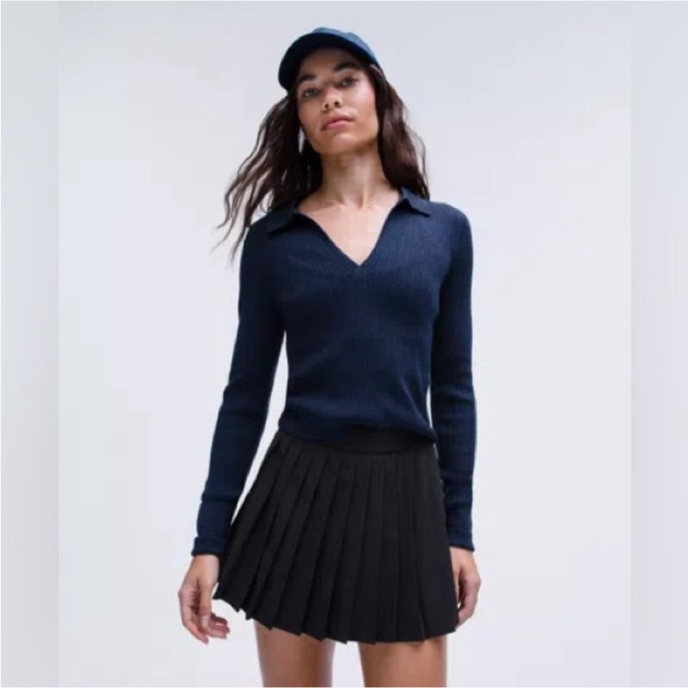 Lululemon Ribbed 100% Merino Wool Collared Sweater NWT Women’s size XL